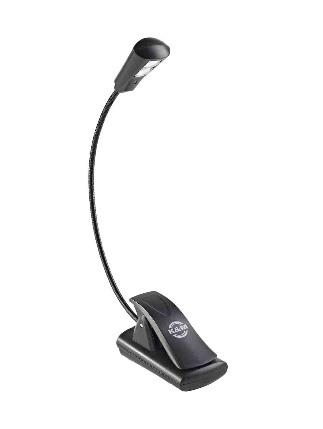 K&M 12242 FlexLight Music Stand - 2 LEDs, Black - Hollywood DJ