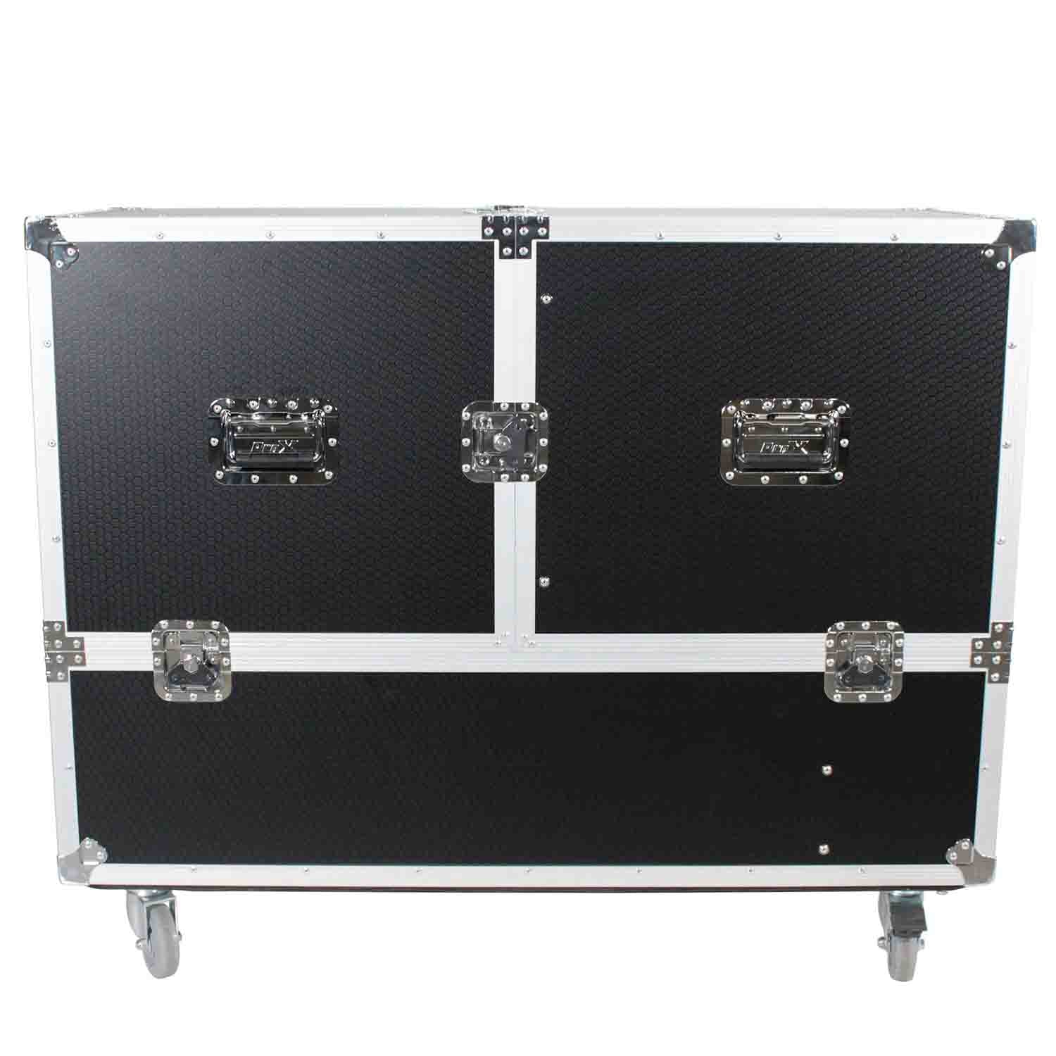 ProX X-RCF-EVOX12X2W ATA Flight Case for 2 RCF EVOX 12 Array Speakers with Wheels - Hollywood DJ