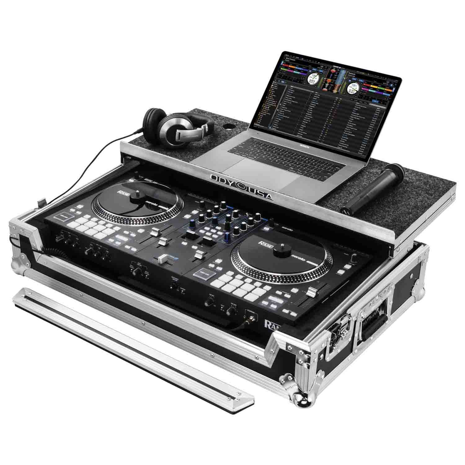 Odyssey FZGSRANEONEW DJ Flight Case for Rane One with Patented Glide Platform - Hollywood DJ