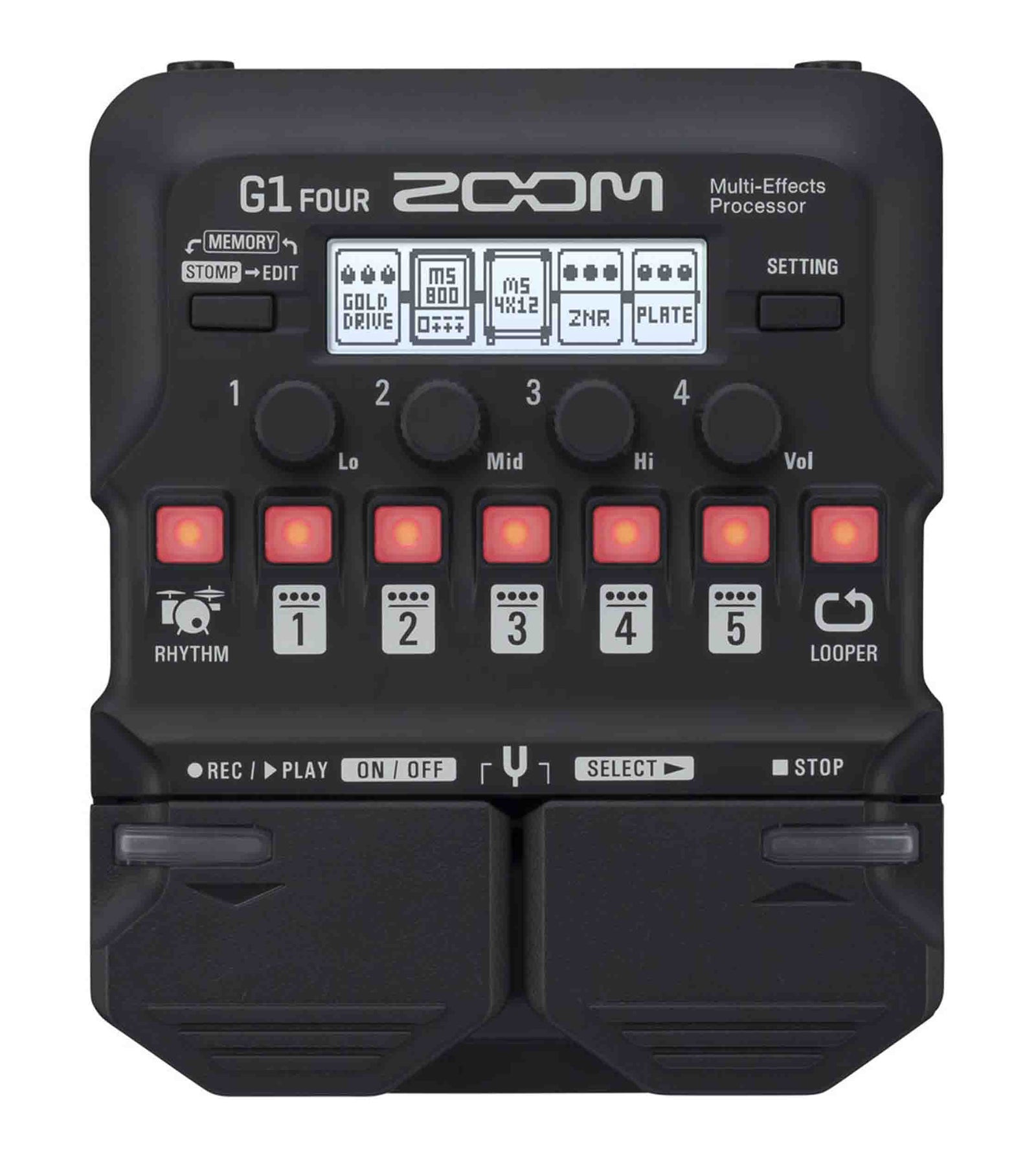 Zoom G1 FOUR Guitar Multi-Effects Pedals - Hollywood DJ