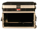 Gator Cases GRC-STUDIO4GO-W, ATA Molded PE Case for Laptop Over 4-Space Rack with Wheels - Hollywood DJ