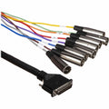 Hosa DTM803 Male DB-25 to 8-Channel Male 3-Pin XLR Snake Cable - 3 m - Hollywood DJ