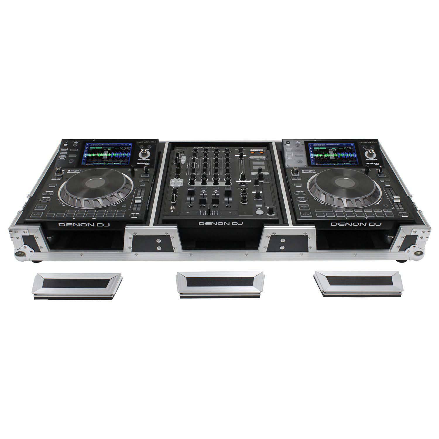 CDJ3000 Club DJ Package with DJM-900NXS2, QSC Speakers, Pro Case, Speaker Stands and Accessories - White - Hollywood DJ