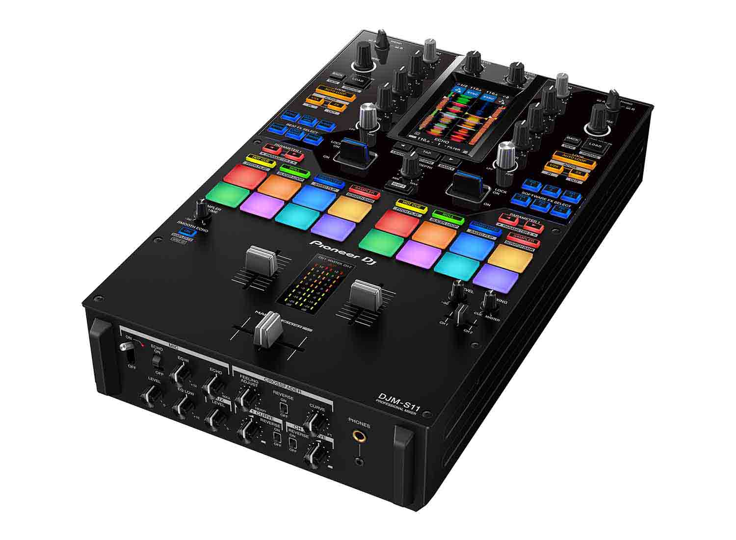 Open Box: Pioneer DJ DJM-S11 Professional Scratch Style 2-Channel DJ Mixer - Black - Hollywood DJ