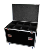 Gator Cases G-TOUR LEKO-S4 Tour Style case for 8 Leko Style Lighting Fixtures - Hollywood DJ