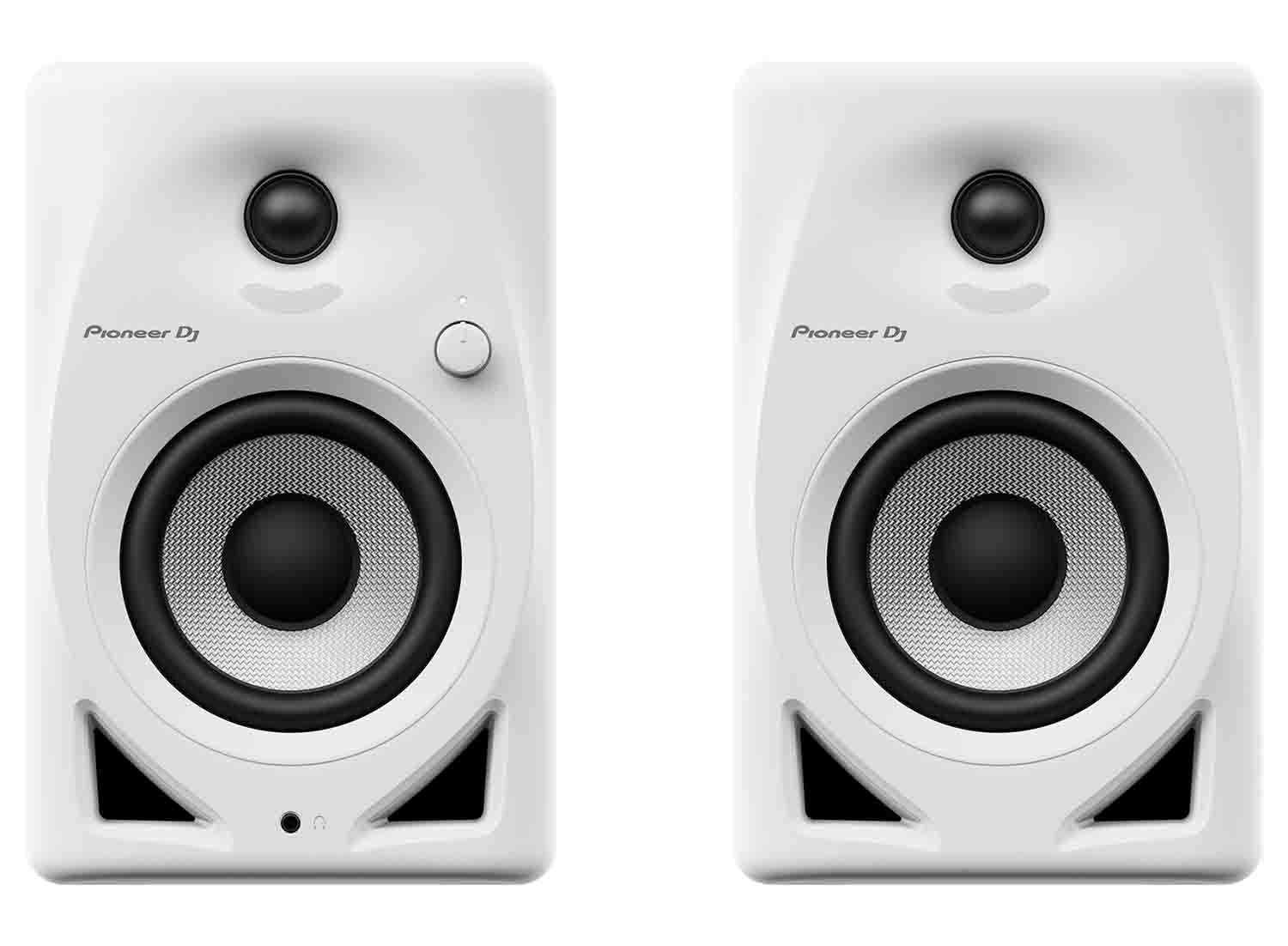 B-Stock: Pioneer DJ DM-40D-W 4" Two-Way Active Desktop Monitor System - (Pair, White) - Hollywood DJ