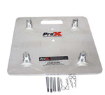 ProX XT-BP1616A Aluminum Base Plate Fits Most Manufacturers F34 Trussing with Conical Connectors - 16" x 16" - Hollywood DJ