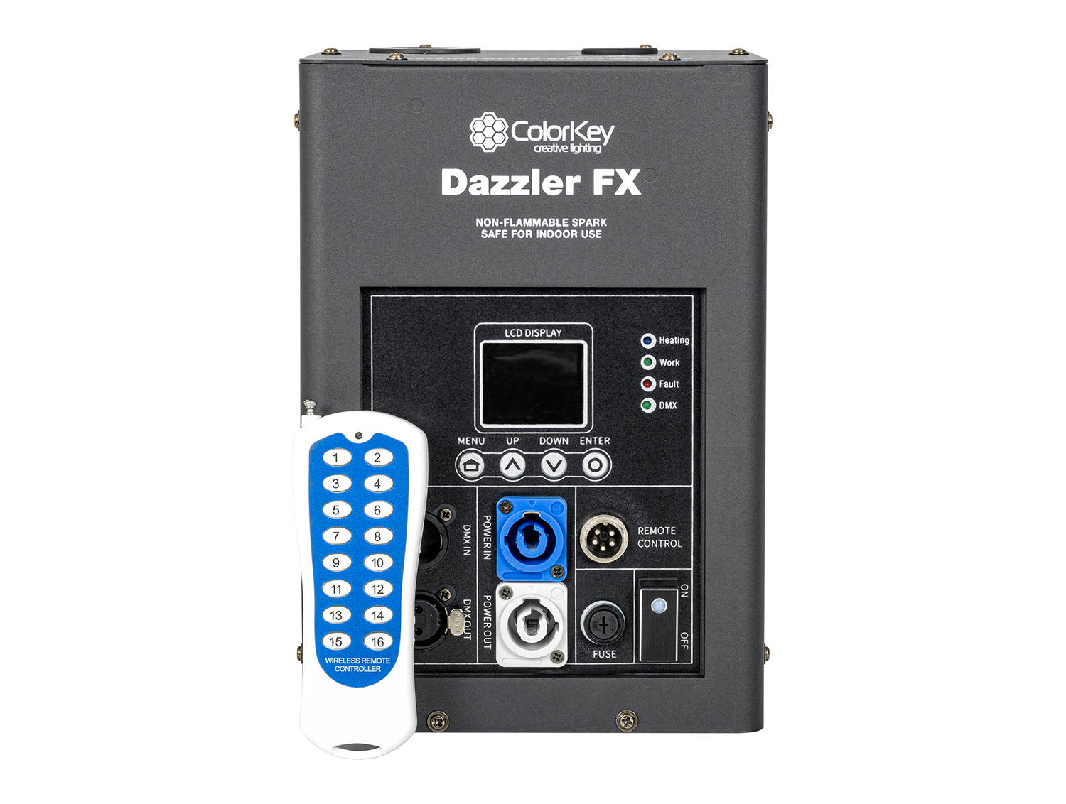 ColorKey CKU-7700 Dazzler FX Cold Spark Machine - Black - Hollywood DJ