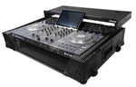 ProX XS-PRIME4 WLTBL Flight Case for Denon Prime 4 DJ Controller with Sliding Laptop Shelf - Black Finish - Hollywood DJ