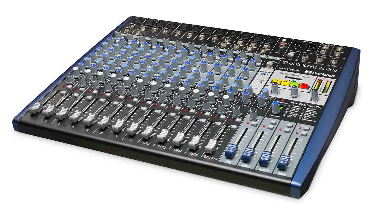 Presonus STUDIOLIVE AR16C, 16 channel USB-C Audio Interface Mixer and Stereo SD Recorder - Hollywood DJ