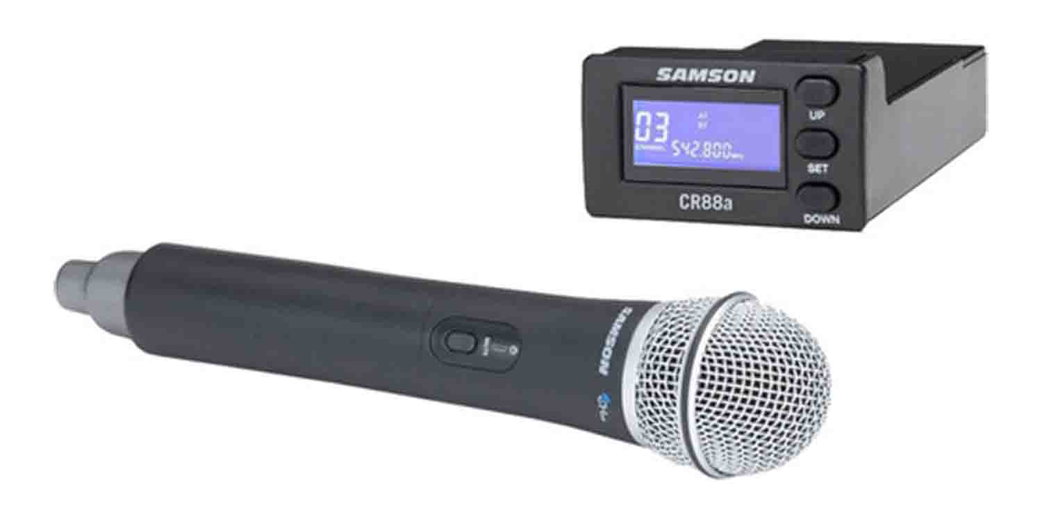 Samson SWMC88HQ6-K Concert 88a Wireless Handheld Microphone System for XP310w or XP312w PA System - Hollywood DJ