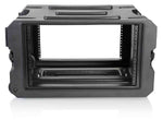 Gator Cases G-PROR-6U-19, 6U Deep Molded Audio Rack Case with Wheels - 19 Inch - Hollywood DJ