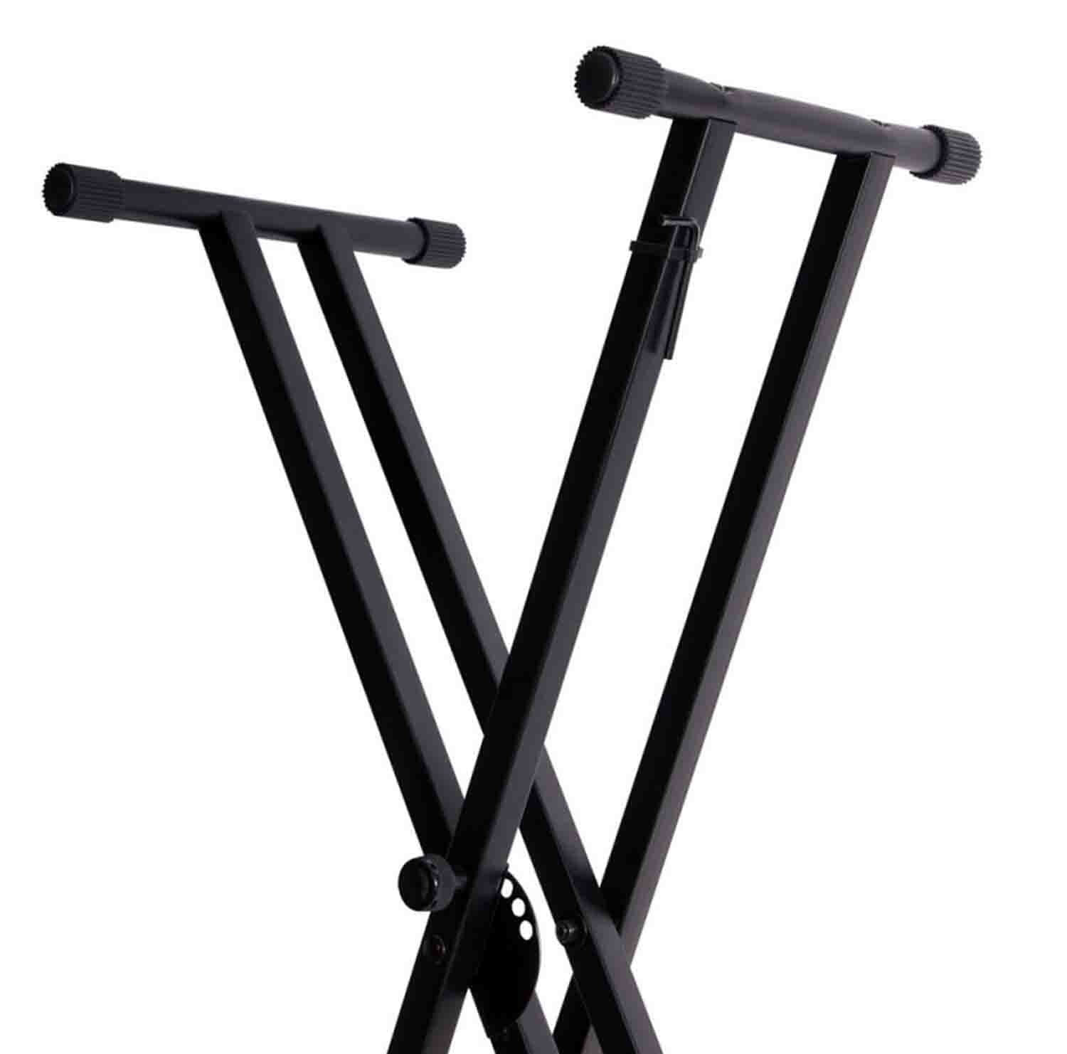 Onstage KS7171 Double-X Keyboard Stand with Bolted Construction - Black - Hollywood DJ