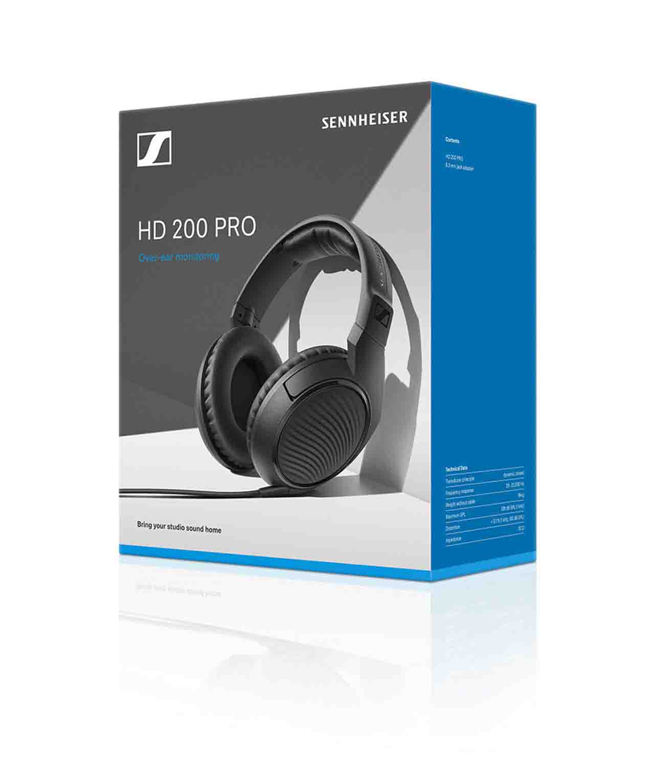 Sennheiser HD 200 PRO, Closed-Back Monitoring Headphones - Hollywood DJ