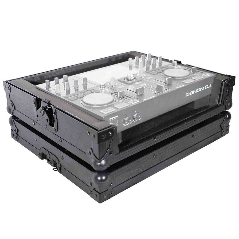 ProX X-PRIMEGO BL DJ Flight Travel Case For Denon DJ Prime Go Digital Controller - Black On Black - Hollywood DJ
