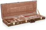 Gator Cases GW-ELECT-VIN Deluxe Wood Case for Electric Guitars  - Vintage Brown - Hollywood DJ