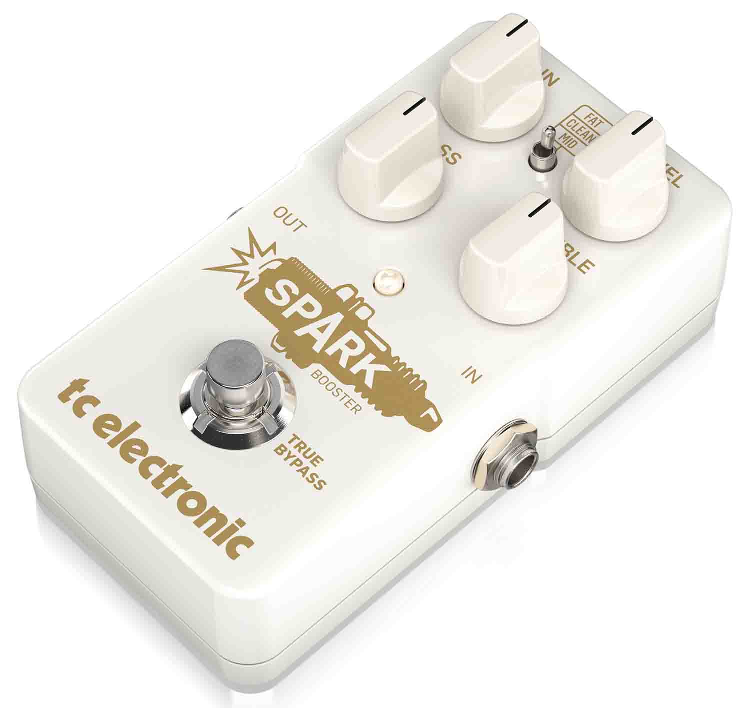 TC Electronic SPARK BOOSTER Pedal with 26dB Gain Control and Active EQ - Hollywood DJ