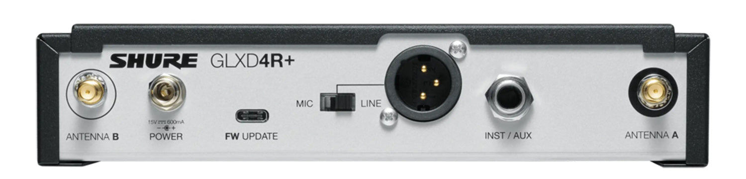 B-Stock: Shure GLXD24R+/B58-Z3 Digital Wireless Rack System with BETA 58A Vocal Microphone - Hollywood DJ