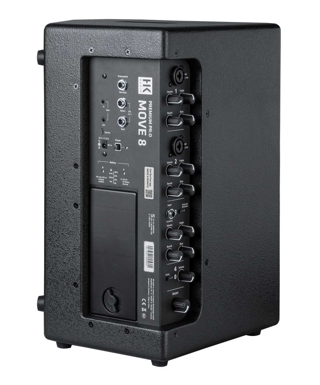 HK Audio MOVE8, Battery-Powered 2-Way 60W 8-Inch Speaker - Hollywood DJ