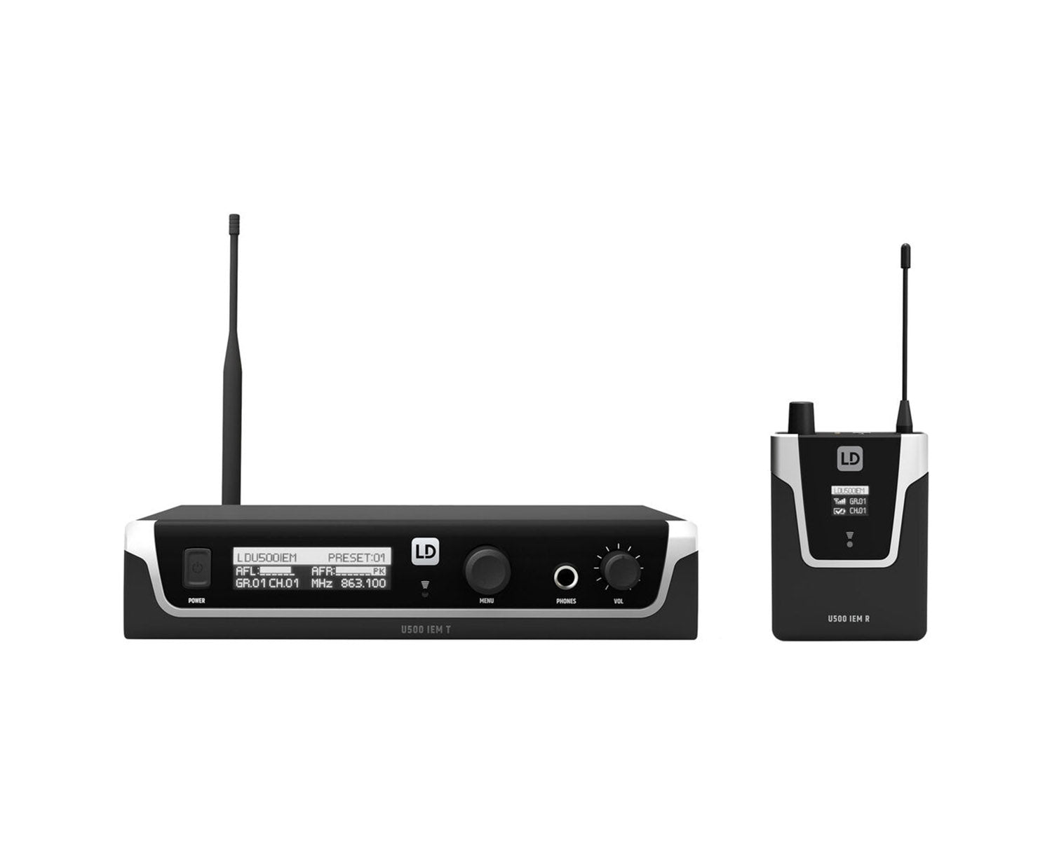 LD Systems U504.7 IEM Wireless In-Ear Monitoring System - 470 - 490 MHz - Hollywood DJ