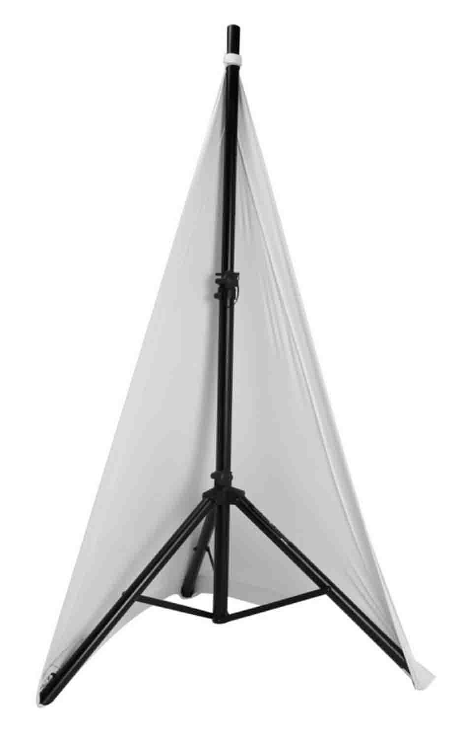 On-Stage SSA100 Speaker/Lighting Stand Skirt 2-Pieces (White) - Hollywood DJ