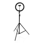 Gator Frameworks GFW-RINGLIGHTTRIPD 10 Inch LED Ring Light Stand with Phone Holder and Tripod Base - Hollywood DJ