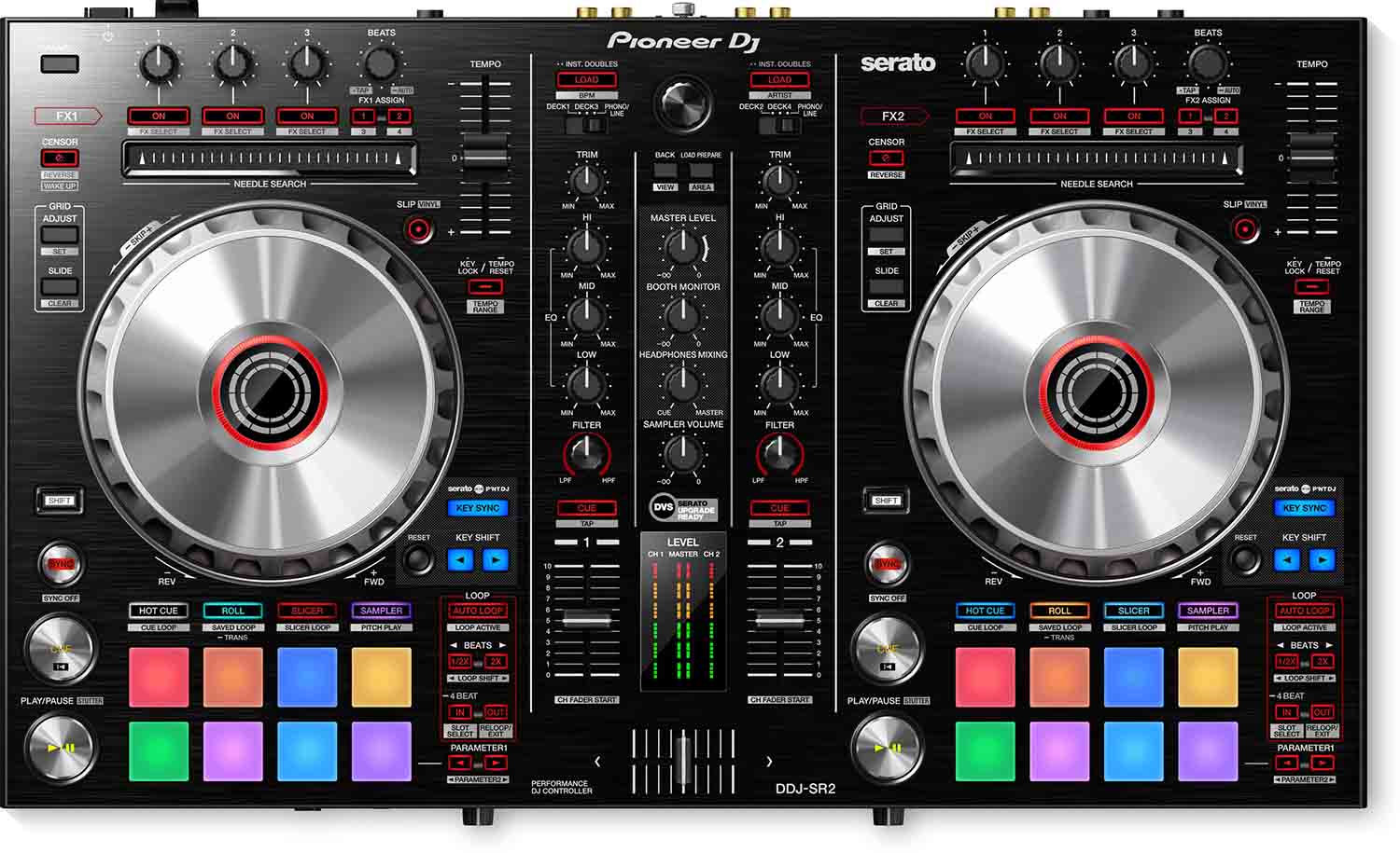 B-Stock: Pioneer DJ DDJ-SR2 Portable 2 Channel Controller For Serato DJ Pro - Hollywood DJ