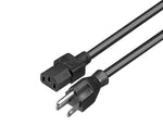 ProX XC-IEC14-10 Power Cord NEMA 5-15P to NEMA 5-15R 14AWG 3 Prong Black - 10 Feet by ProX Cases