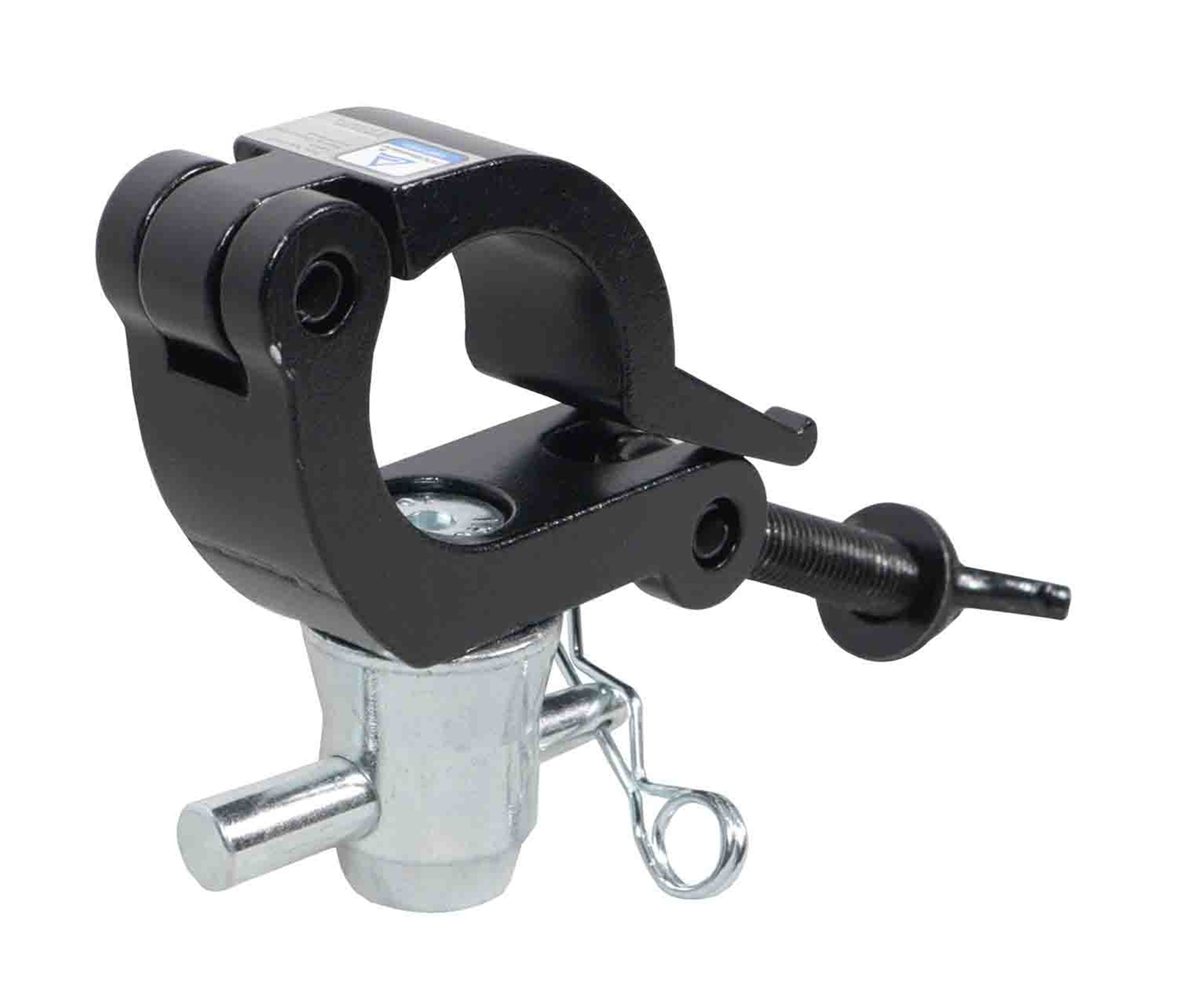 ProX T-C15-BLK Side Entry Clamp with Reversed Elbow and Half Coupler for 2 Inch Tube Trussing - Black - Hollywood DJ