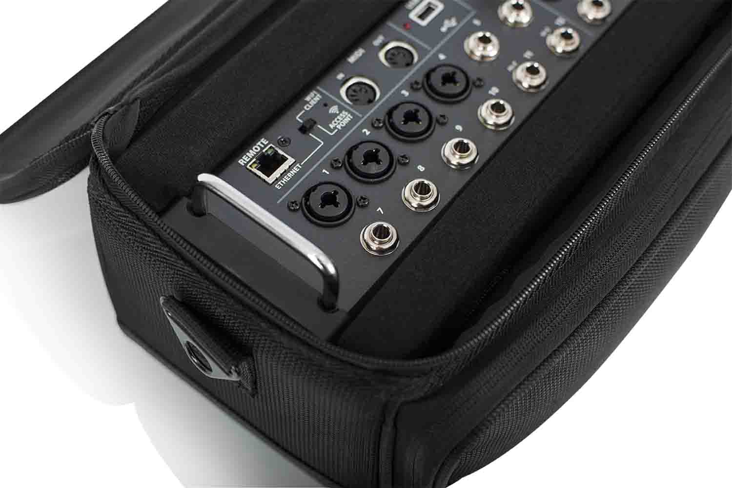 Gator Cases G-MIXERBAG-1306 Padded Carry DJ Bag for Midas MR12, MR18, and Behringer X Air Series Mixers - Hollywood DJ