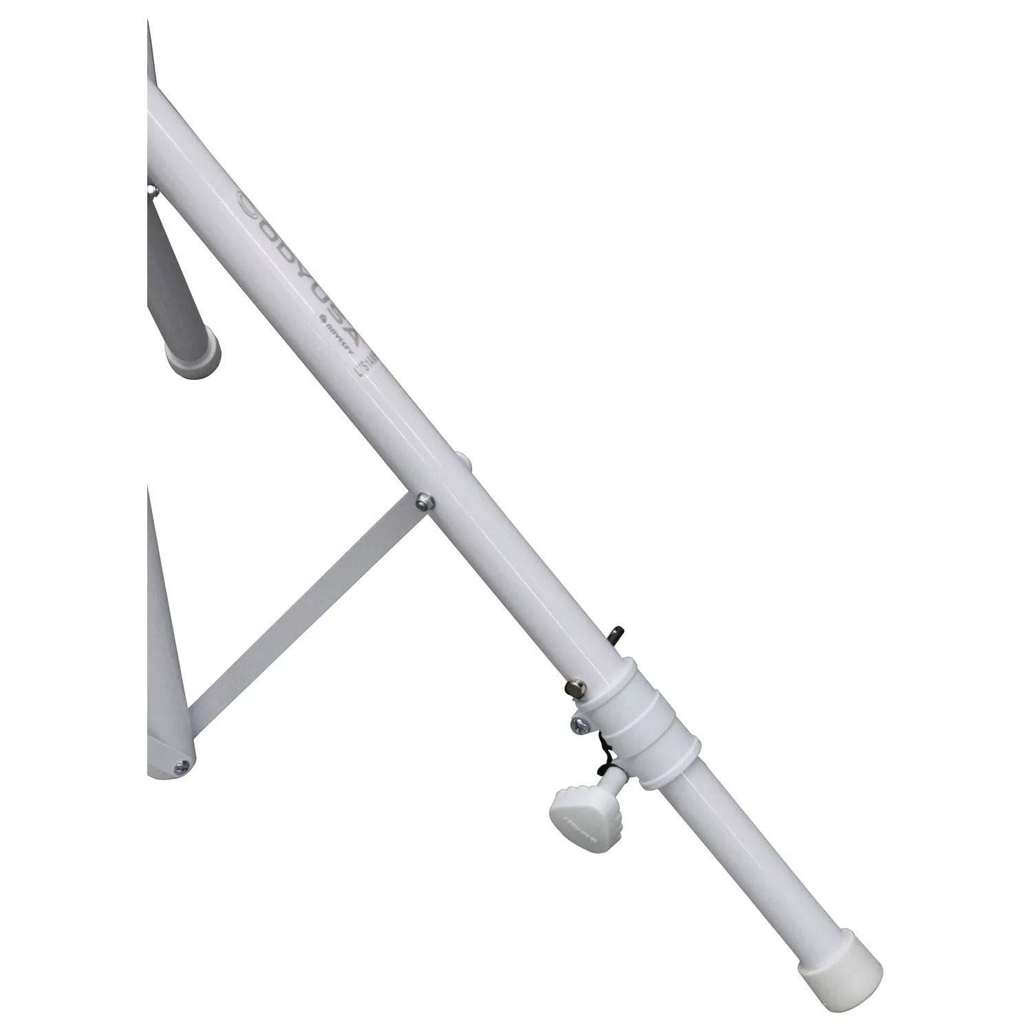 Odyssey LTS1AWHT, 6 Feet Tall White Single Adjustable Leg Tripod Stand - Hollywood DJ