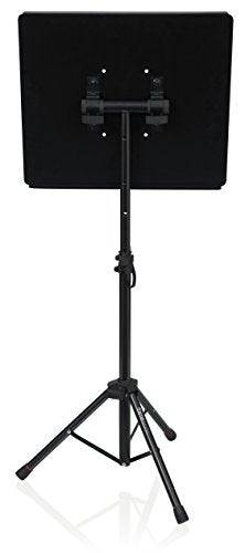 Gator GFWUTLMEDIATRAY1 Compact Adjustable Media Tray with Tripod Stand - Hollywood DJ