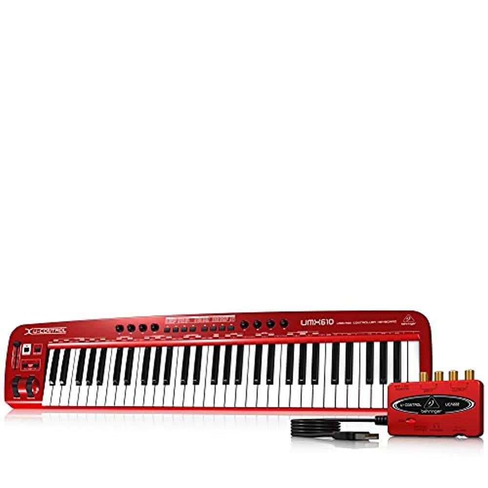 Behringer UMX610, 61 Key USB/MIDI Controller Keyboard - Hollywood DJ