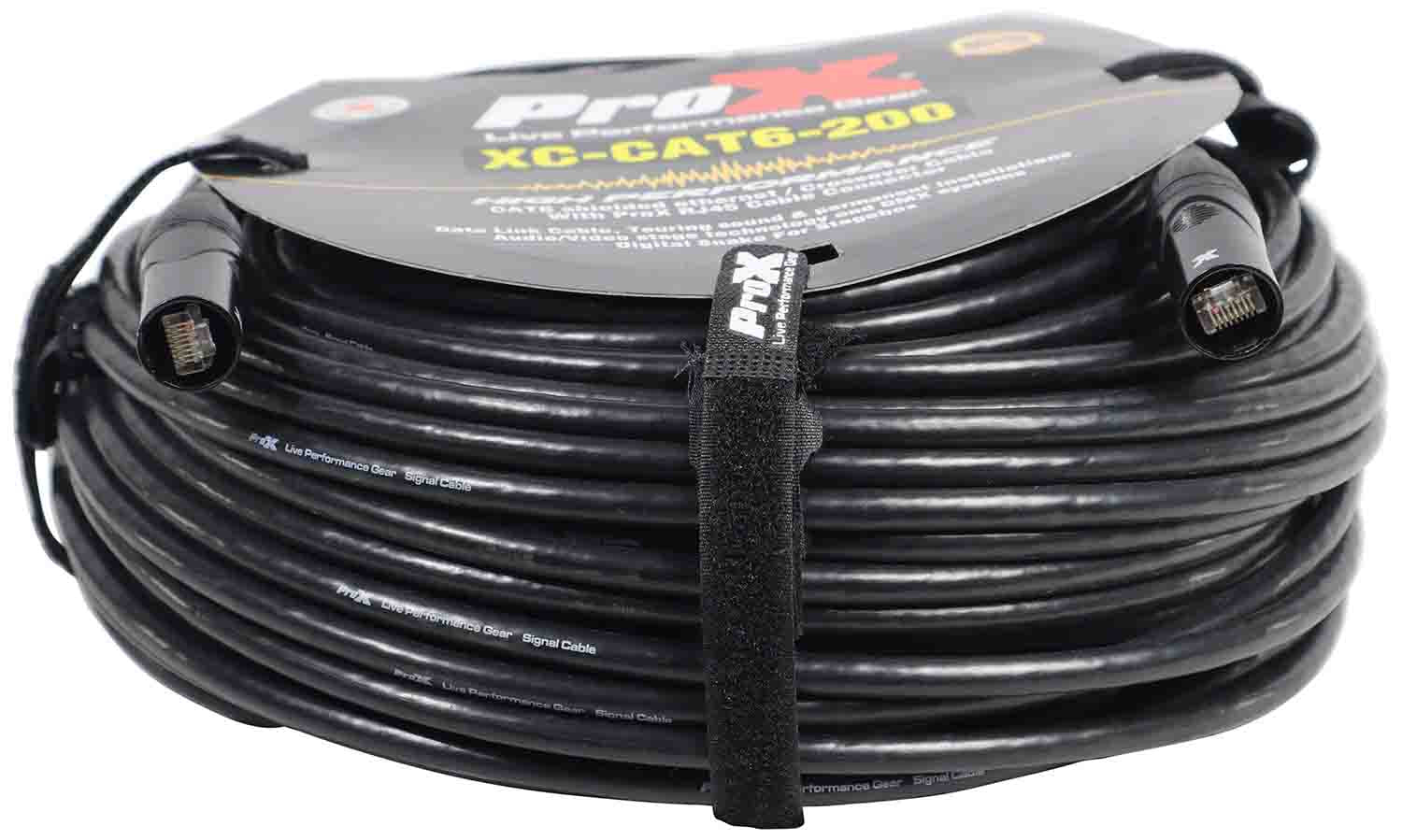 B-Stock: Prox XC-CAT6-200 STP Cat 6 Cable W-RJ45 for Network and Snake Box Connections - 200 Feet - Hollywood DJ