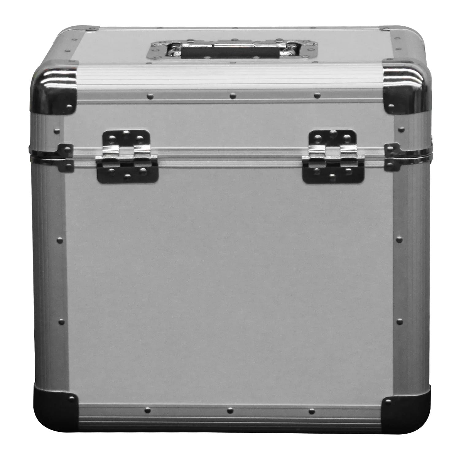 B-Stock: Odyssey KLP2SIL, KROM Series Silver Stackable Record / Utility Case For 70 12″ Vinyl Records And LPs - Hollywood DJ