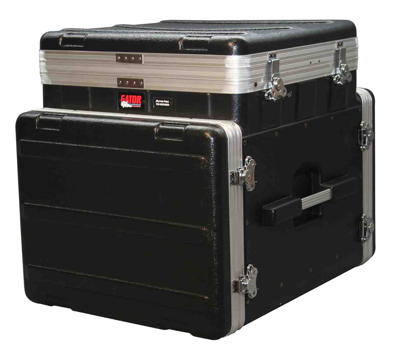 Gator Cases GRC-10X8 PU, 10U Top and 8U Side ATA Molded PE Pop-Up Console Rack - Hollywood DJ