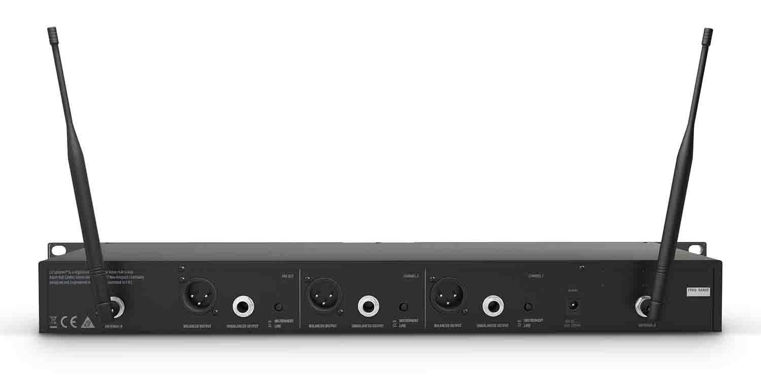 LD Systems U505 BPL 2 Wireless Microphone System with 2 x Bodypack and 2 x Lavalier Microphone - Hollywood DJ