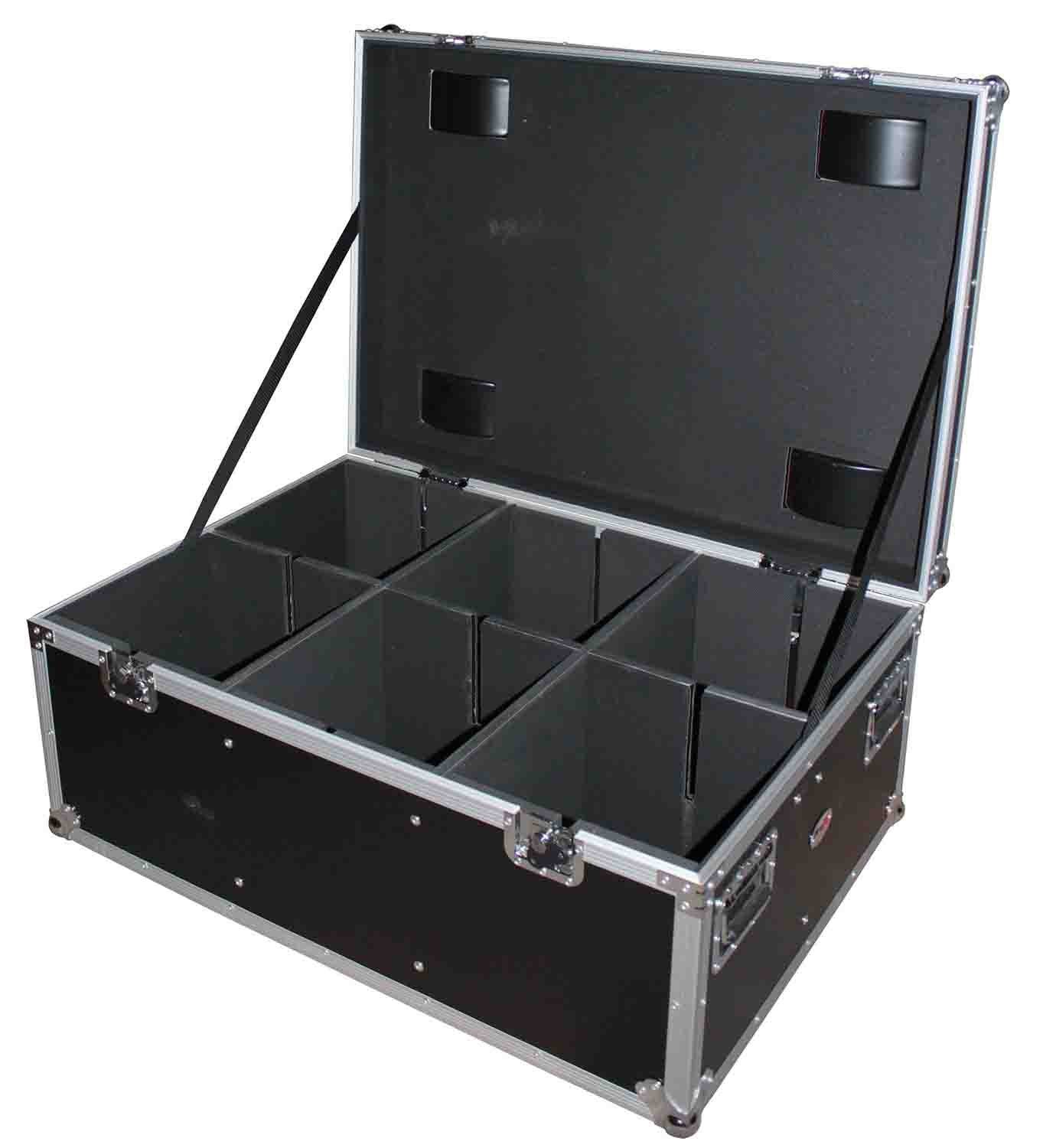 ProX XS-PARU612W Par Can Utility Case with Wheels will Hold 6 or 12 Par Lights - Hollywood DJ