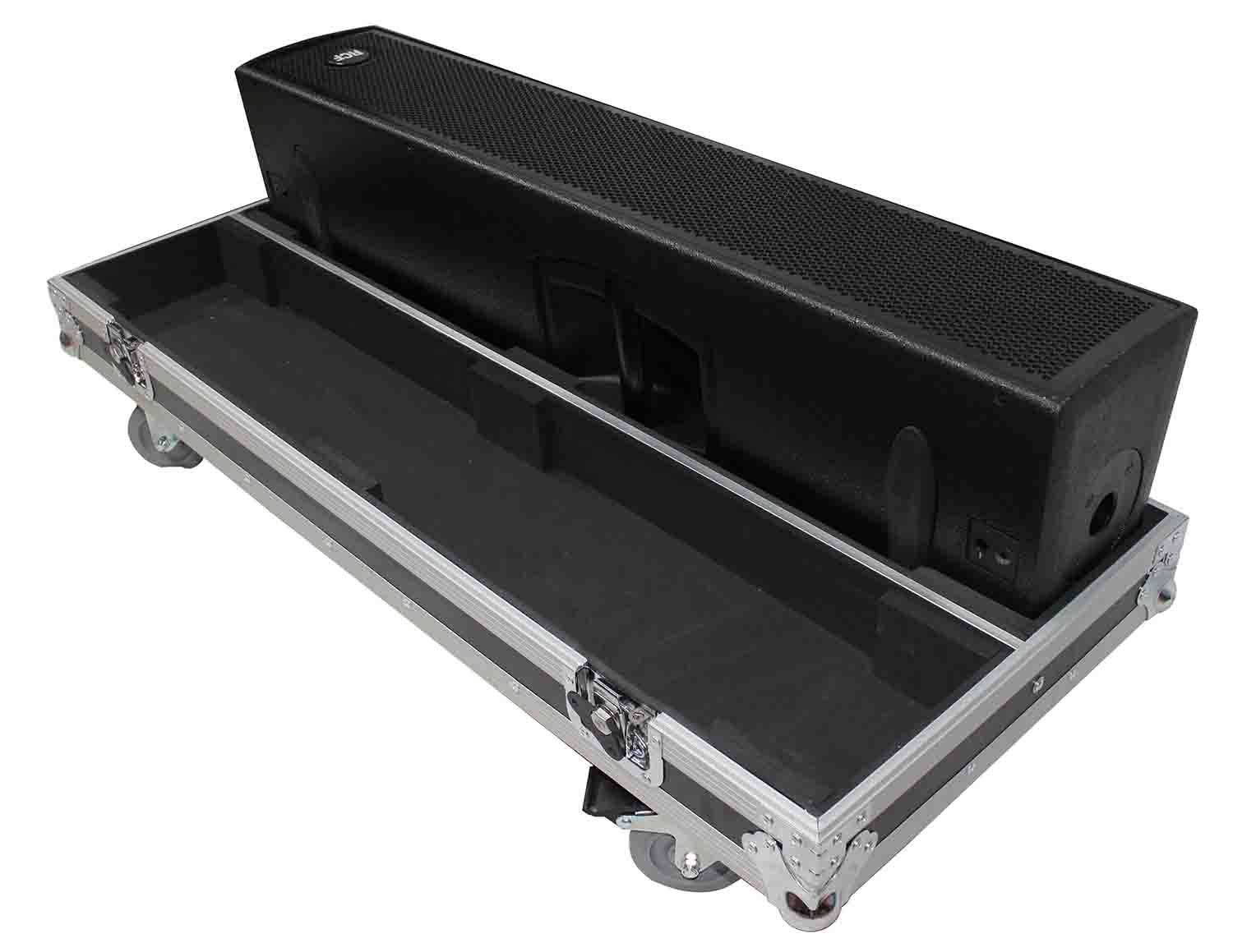 ProX X-RCF-NXL24A Flight Case for Two RCF NX L24-A Column Array Speakers with 4 Inch Casters - Hollywood DJ