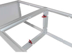 ProX XSA-2X2-24 LUMOStage High Acrylic Platform Riser Section with Clamps and 4 Side Acrylic Covers - 2 Foot X 2 Foot X 24 Inch - Hollywood DJ