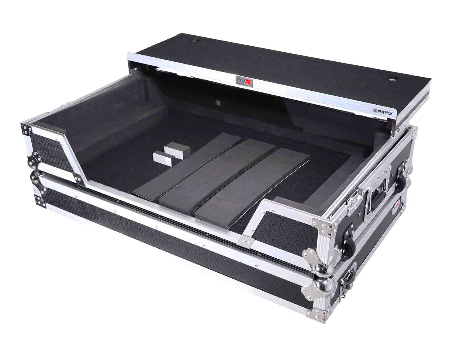 ProX XS-XDJXZ SZ WLT, Flight Case for Pioneer XDJ-XZ and DDJ-SZ2 Digital Controller with Laptop Shelf and Wheels - Hollywood DJ