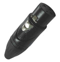 ProX XC-XLRM-3P Female XLR-3PIN Black Housing - Hollywood DJ