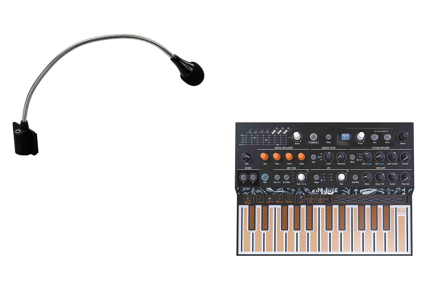 Arturia MICROFREAK Synthesizer with Gooseneck Microphone Bundle - Hollywood DJ