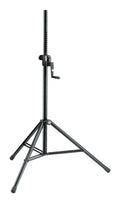 K&M 21302 Hand Crank Speaker Stand - Black - Hollywood DJ