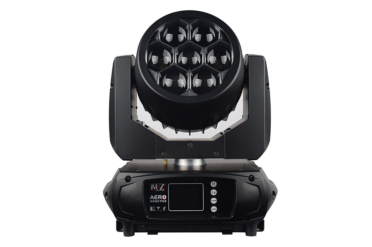 JMAZ JZ3001 Moving Head Light Fixture Aero Wash 710Z with 70W Battery & 7 Quad (RGBW) LEDs JMAZ