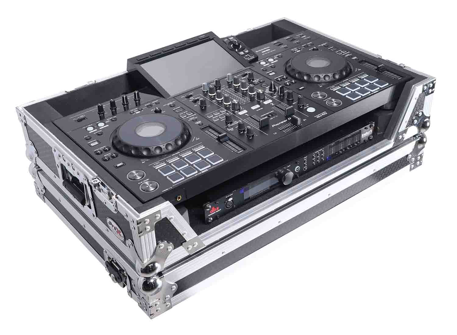 ProX XS-XDJRX3 W ATA Flight Case for Pioneer XDJ-RX3, DDJ-REV5 DJ Controller with 1U Rack Space and Wheels - Hollywood DJ