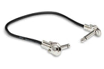 Hosa IRG-100.5 Guitar Patch Cable Low-profile Right-angle to Same - 6 inch - Hollywood DJ