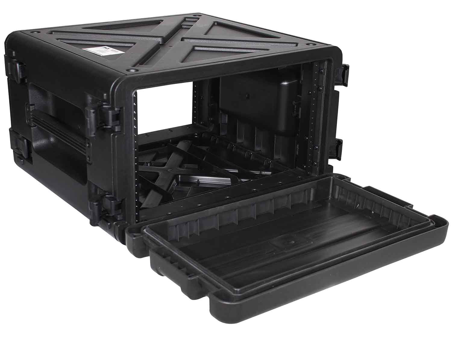 ProX XM-6U VaultX 6U Rack Air-tight, Water-Sealed ABS Case - Hollywood DJ