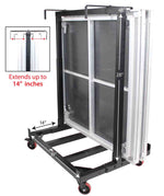 ProX X-STGX6 Rolling Dolly Cart for 4ft Width Stage Decks - Hollywood DJ