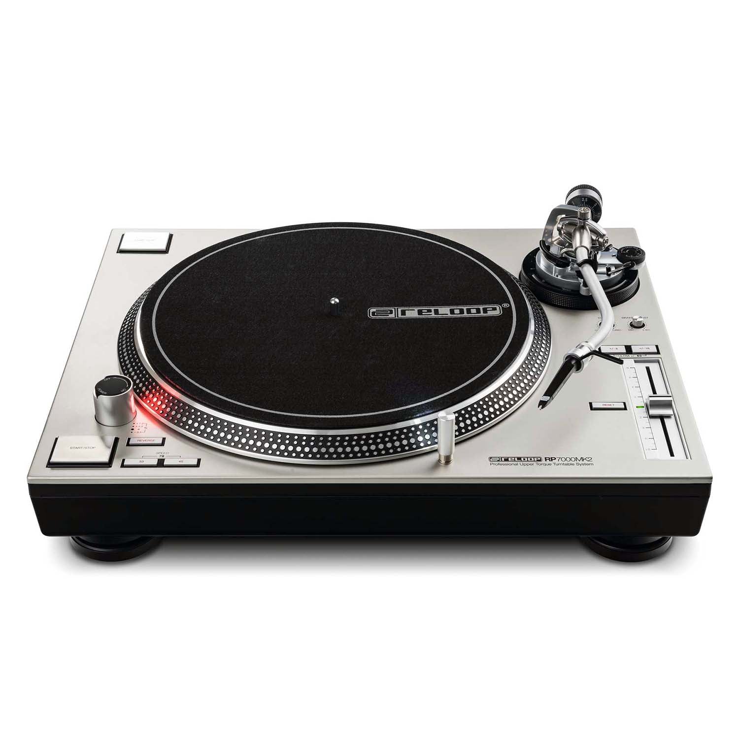 Reloop RP-7000-MK2-SLV Professional Upper Torque Turntable System - Silver - Hollywood DJ